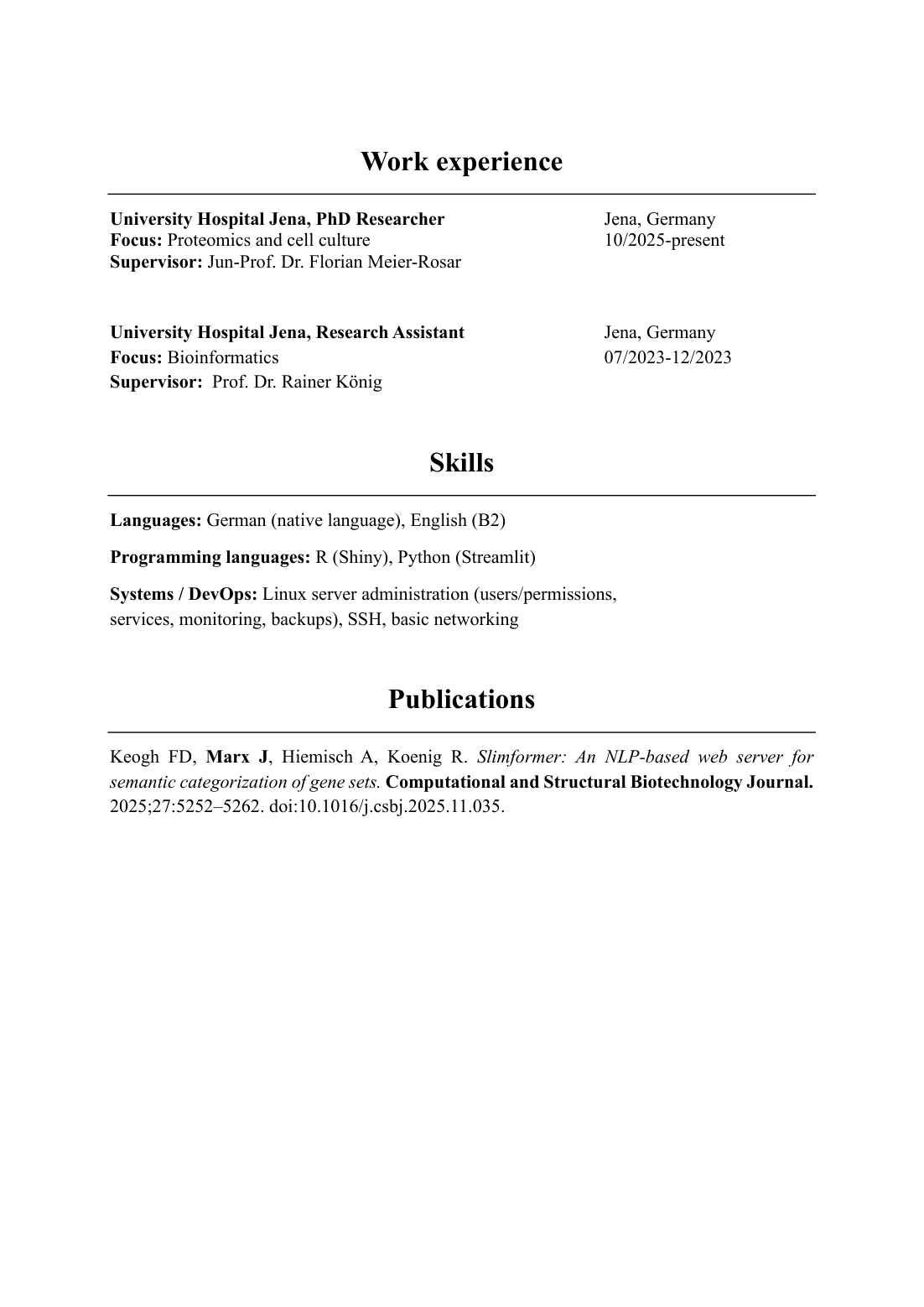 CV page 2